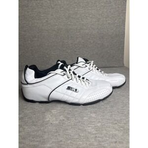 310 Motoring SN310099 Men's Sz 10 White Leather Racing Driving Shoes